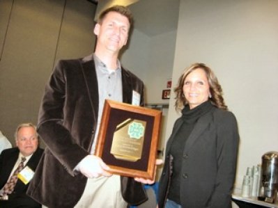 Mark Receives His Plaque _399_299_95